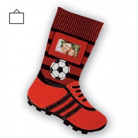 CALZA DI NATALE SPORT CALCIO ROSSONERA CON FOTO